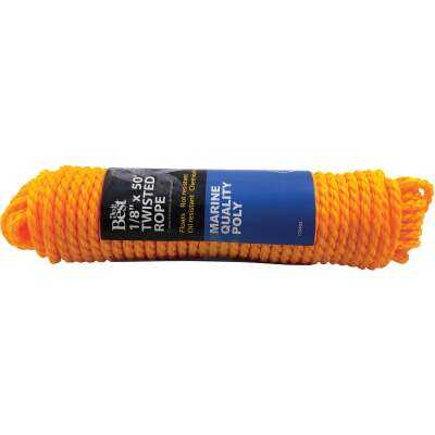 Do it 1/4 In. x 50 Ft. Yellow Twisted Polypropylene Packaged Rope